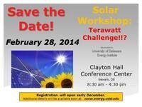 Solar Workshop: Terawatt Challenge!? Solar Workshop: Terawatt Challenge!?