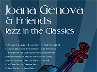 Faculty Recital with Joana Genova, violin Joana Genova & Friends: Jazz in the Classics Faculty Recital with Joana Genova, violin Joana Genova & Friends: Jazz in the Classics