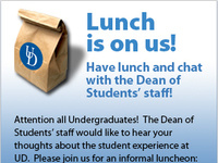 Lunch with the Dean of Students' Staff Lunch with the Dean of Students' Staff