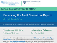 Enhancing the Audit Committee Report: A Call to Action Enhancing the Audit Committee Report: A Call to Action