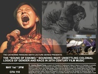 Lecture: “The ‘Sound of Eskimo,’ Sounding Inuit: Unsettling Colonial Logics of Gender and Race in 20th Century Film Music.”