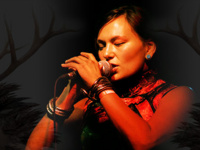 Tanya Tagaq in concert with "Nanook of the North"
