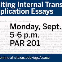 Ap English Essays Writing Effective Internal Transfer Essays Thesis Essay also Narrative Essay Examples For High School Writing Effective Internal Transfer Essays Texas Today Ut Events Types Of English Essays