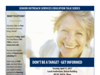SOS Education Talk Series: Don't be a Target - Get Informed