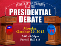 Dept of Economics Presidential Debate Dept of Economics Presidential Debate