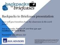 AXA Advisors - Backpacks to Briefcases