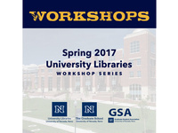 Spring 2017 University Libraries Workshop Series: Social and Demographic Data Sources