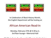 African American Read-In African American Read-In