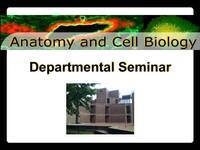 Anatomy and Cell Biology Departmental Seminar