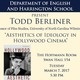 Department of English: Professor Todd Berliner Department of English: Professor Todd Berliner