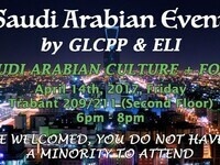 Welcome to GLCPP Saudi Arabian Culture Event Welcome to GLCPP Saudi Arabian Culture Event