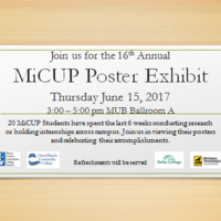 MiCUP Poster Exhibit MiCUP Poster Exhibit