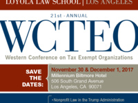 Western Conference on Tax Exempt Organizations Western Conference on Tax Exempt Organizations