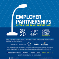 Employer Partnerships: Student Internship Panel Discussion