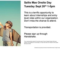 Sallie Mae Internship and Career Onsite Day