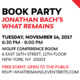 Book Party: Jonathan Bach's "What Remains"