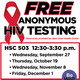 FREE, Anonymous HIV Testing