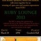 Arts in the Diaspora Ruby Lounge