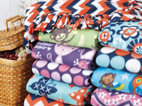 Tie Blankets FTK & Hot Chocolate
