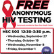 FREE, Anonymous HIV Testing