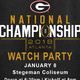 2018 College Football Championship Game Watch Party