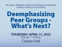 John L. Weinberg Center for Corporate Governance John L. Weinberg Center for Corporate Governance