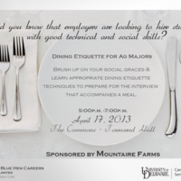 Dining Etiquette for Ag Majors