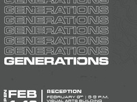 "Generations" by Dylan Menke, BFA Student in the School of Art & Art History