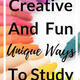Creative Study Task! NEW!