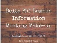 Delta Phi Lambda Make-up Information Session