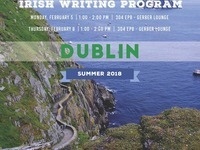 Irish Writing Program Info Sessions