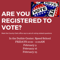 Voter Registration on Campus on FRIDAYS