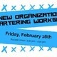 New Organization Chartering Workshop