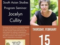 South Asian Studies Program Seminar - Jocelyn Cullity