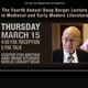The Doug Burger Lecture in Medieval and Early Modern Literature