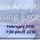 Data Analytics using Excel
