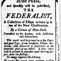 One-Day Seminar: Federalist vs. Anti-Federalist Debate