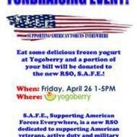 Supporting American Forces Everywhere (SAFE) Fundraiser at Yogoberry