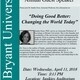 Global Foundations of Character & Leadership Annual Guest Speaker