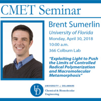 CMET Seminar: Brent Sunerlin, Univeristy Of Florida