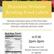 Reading Food Labels - Nutrition Webinar