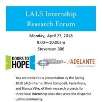 Latin American and Latino Studies Internship Research Forum