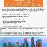 The "We are Louisville" Hackathon