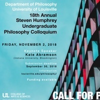 18th Annual Steven Humphrey Undergraduate Philosophy Colloquium