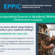 Incorporating Sources in Academic Writing: Understanding Plagiarism