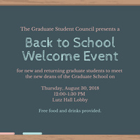 Welcome Event for Graduate Students