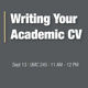 Writing Your Academic CV