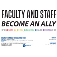 Staff & Faculty LGBTQ+ Ally Training