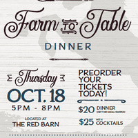 Farm to Table Dinner and Josh Smith Memorial Sustainability Award Ceremony