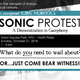 SONIC PROTEST: a Demonstration in Cacophony